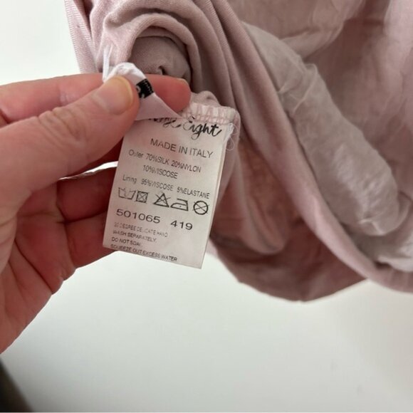 Phase Eight Silk Blouse Top Short sleeve Lace trim Y2k 00s Size XS - Picture 9 of 13